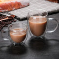 Double Bottom Wall Glass Coffee Cup Whiskey Tea Thermal Heat Resistant Cocktail Vodka Shot Wine Mug Drinkware Tumbler Set