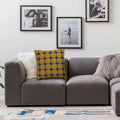Nucleus Minimalist Organic Dot in Mustard Pillowcase Polyester Linen Velvet Creative Zip Decor Home Cushion Cover