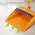 Household Folding Broom Broom Dustpan Set Soft Brush Whisk Broom Strip Non-Stick Hair Sweeping Cleaning and Scraping