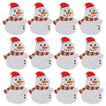 100/25Pcs Santa Claus Paper Lollipop Cards Christmas Candy Packing Cards Holder DIY Gifts Wrapping New Year Party Decor Supplies