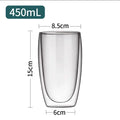 Double Bottom Wall Glass Coffee Cup Whiskey Tea Thermal Heat Resistant Cocktail Vodka Shot Wine Mug Drinkware Tumbler Set