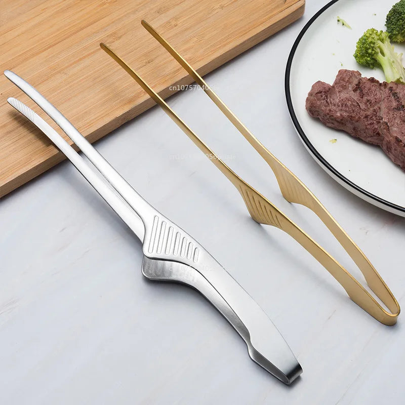 Food Chief Tongs BBQ Tweezer Clip Stainless Steel Portable for Picnic Barbecue Cooking Kitchen Tongs Kitchen Utensils Accesorios