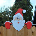 2024 New Year Santa Claus Fence Peeps Christmas Decoration Outdoor Holiday Occasion Home Garden Новы Decoration Navidad