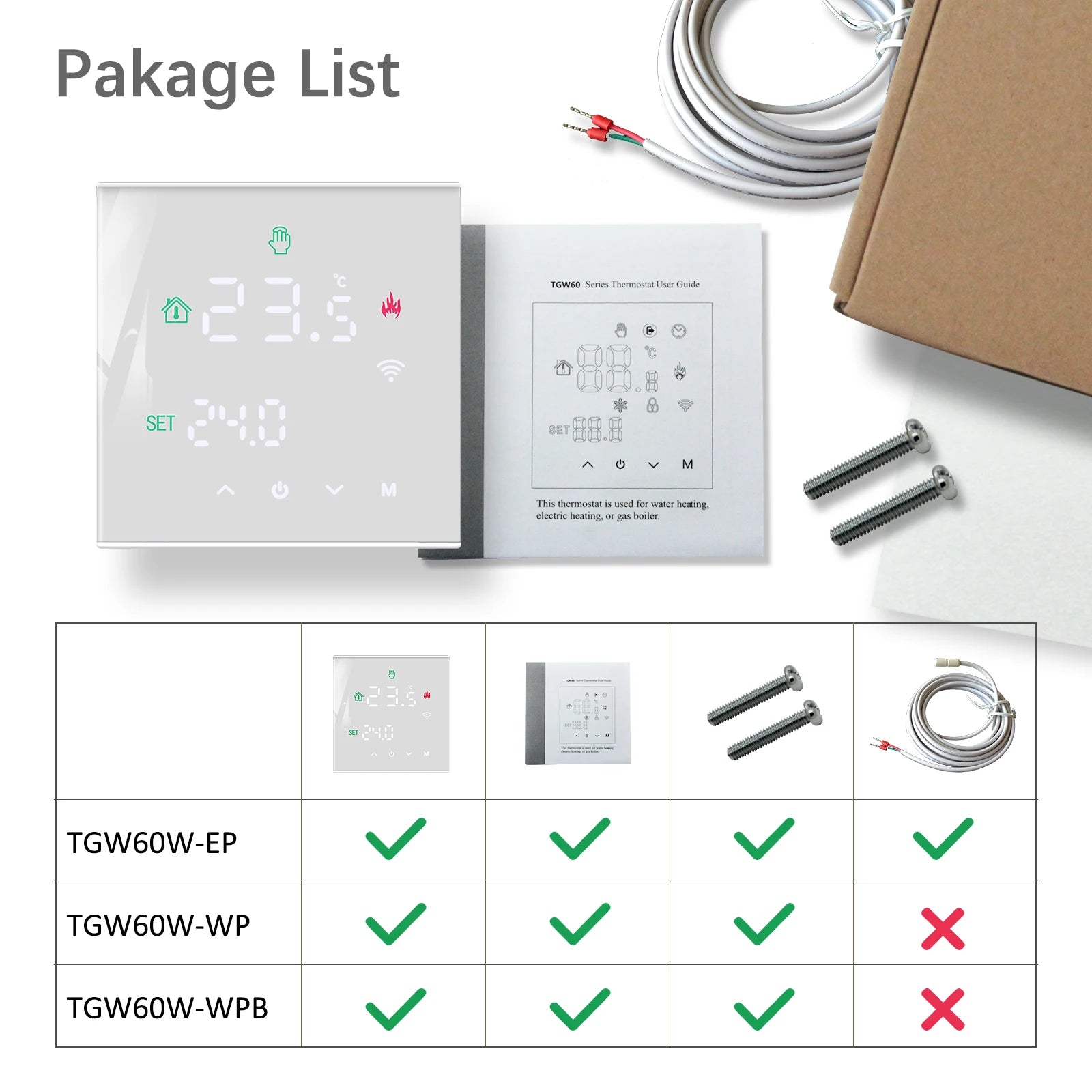 Tuya Thermostat Wifi Gas Boiler Warm Floor Heating Temperature Controller Smart Thermoregulator Work with Alice Google Home