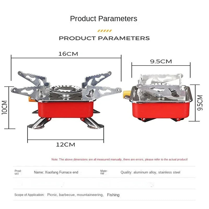 Camping Gas Stove Mini Big Power Heater Gas Stove Cookware Outdoor Tourist Burner Cooker Portable Picnic Cookware Barbecue BBQ