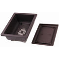 1PC Flower Pot Imitation Plastic Balcony Square Pots Flower Bonsai Bowl Nursery Basin Planter Imitation Rectangle Flower Pot