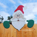 2024 New Year Santa Claus Fence Peeps Christmas Decoration Outdoor Holiday Occasion Home Garden Новы Decoration Navidad