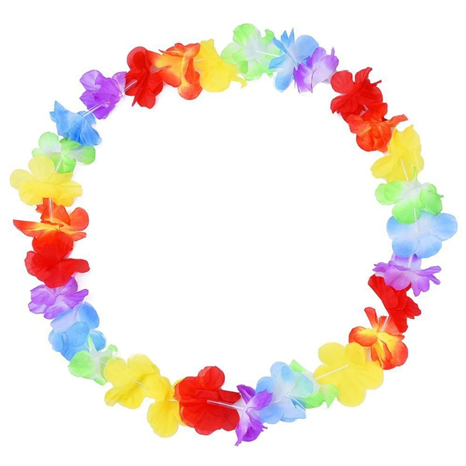 100Pcs Hawaii Christmas Wreath Door Decoration Hawaiian Party Artificial Flower Garland Necklace Luau Torpil