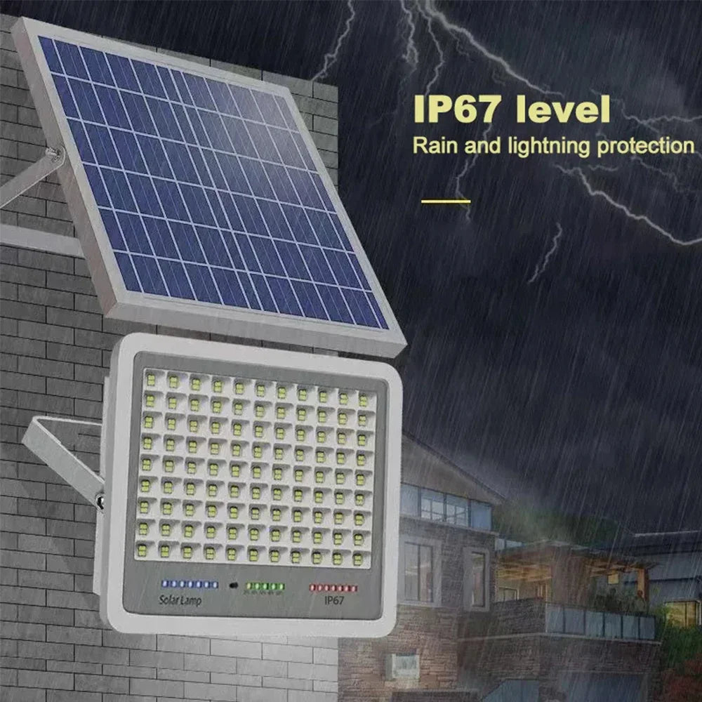 96/140/216/396/600LED High-Power LED Solar Lamp Outdoor Courtyard Induction Street Light Waterproof Floodlight Ultra Brightness