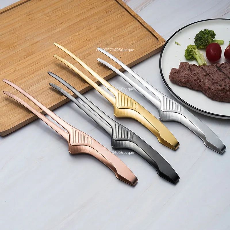 Food Chief Tongs BBQ Tweezer Clip Stainless Steel Portable for Picnic Barbecue Cooking Kitchen Tongs Kitchen Utensils Accesorios