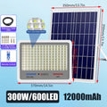 96/140/216/396/600LED High-Power LED Solar Lamp Outdoor Courtyard Induction Street Light Waterproof Floodlight Ultra Brightness