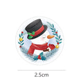 100-500Pcs Cartoon Merry Christmas Sticker Santa Adhesive Decorative Stickers for Xmas Gifts Envelop Seals Cards Packages