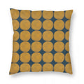 Nucleus Minimalist Organic Dot in Mustard Pillowcase Polyester Linen Velvet Creative Zip Decor Home Cushion Cover