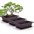 1PC Flower Pot Imitation Plastic Balcony Square Pots Flower Bonsai Bowl Nursery Basin Planter Imitation Rectangle Flower Pot