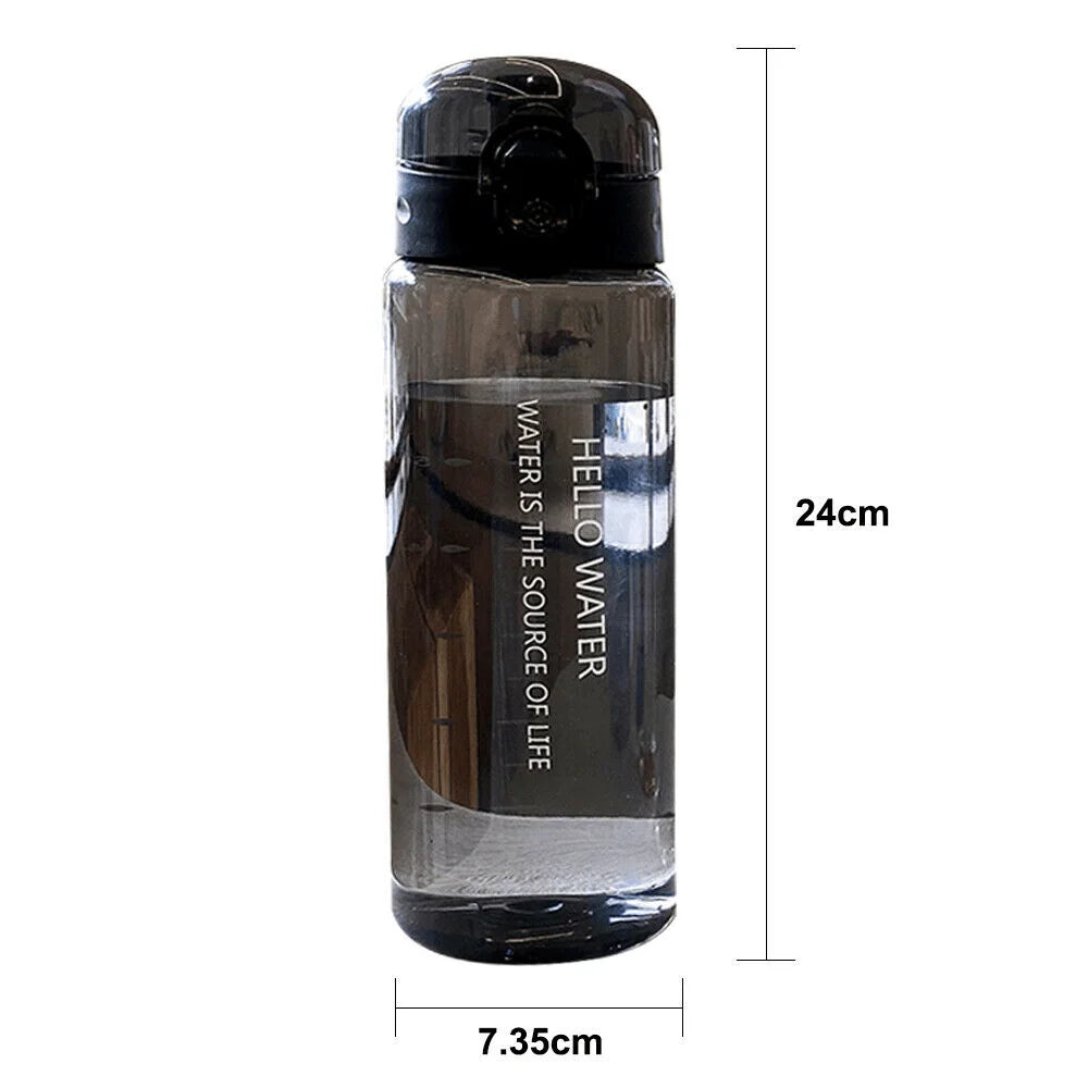780Ml Water Bottle with Bounce Cover Leak Proof Sports Drinkware Strap Reusable Portable Water Bottle for Kid Women Fitness Gift