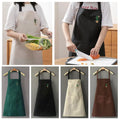 Kitchen Oil Resistant Aprons Cute Cartoon Korean Style Home Oil-Proof Women Cactus Rainbow Men Waterproof Kitchen Apron R3D5