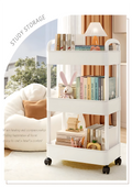 Mobile Storage Rack Trolley Bedroom Multi-Layer Storage Racks Organizer Household Kitchen Multifunctional Cart with Wheels Shelf