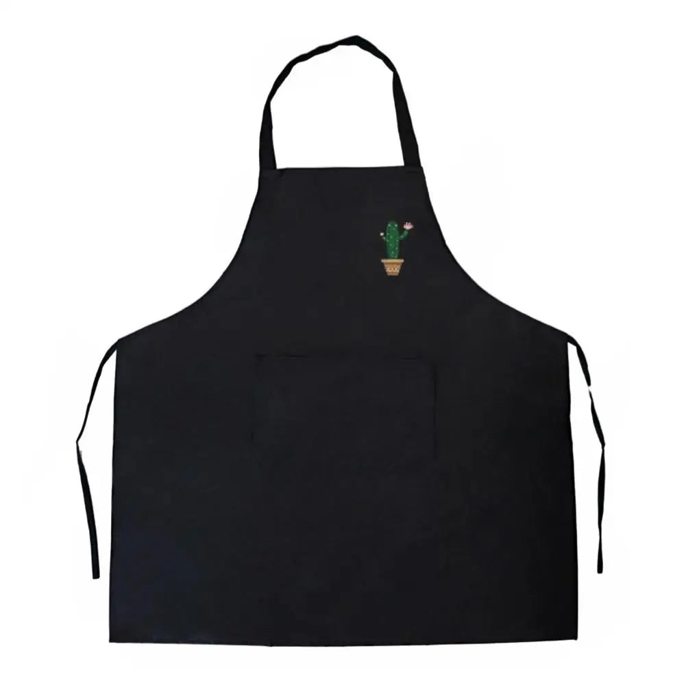 Kitchen Oil Resistant Aprons Cute Cartoon Korean Style Home Oil-Proof Women Cactus Rainbow Men Waterproof Kitchen Apron R3D5