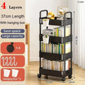 Mobile Storage Rack Trolley Bedroom Multi-Layer Storage Racks Organizer Household Kitchen Multifunctional Cart with Wheels Shelf