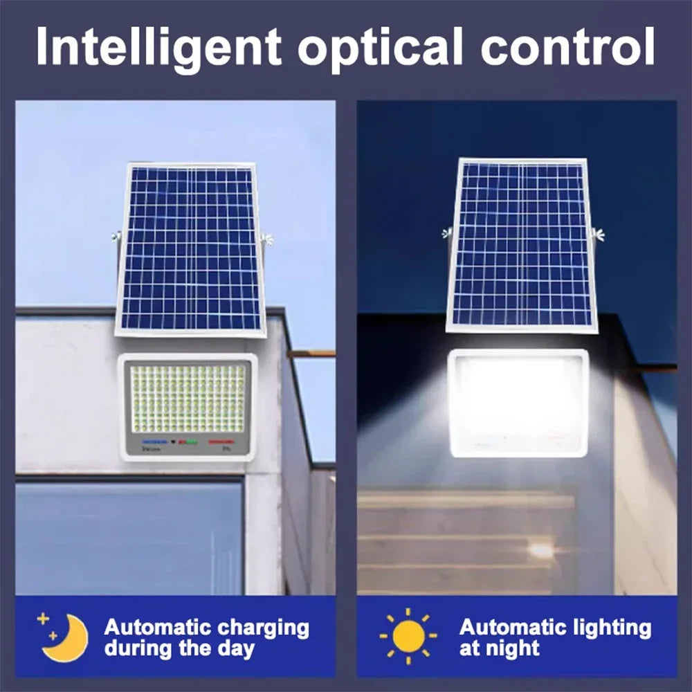 96/140/216/396/600LED High-Power LED Solar Lamp Outdoor Courtyard Induction Street Light Waterproof Floodlight Ultra Brightness