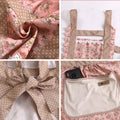 Fashion Women Floral Apron Cooking Female Adult Waist Thin Breathable Male Work Cotton Canvas Floral Style Home Kitchen