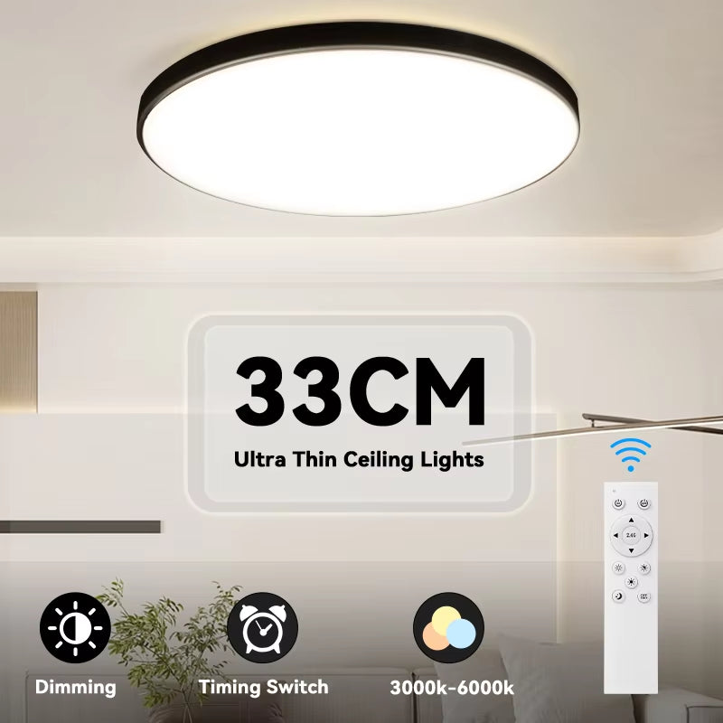 LED Ceiling Lamp Remote Control Ceiling Chandelier Modern Lustre Smart Dimmable Led Ceil Lighting Fixture for Living Room Home