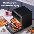 10L Large Capacity Electric Air Fryers Oil-Free Automatic Household Kitchen 360°Baking Convection Oven Deep Fryer without Oil