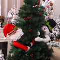 105Cm Cute Hugs the Tree Doll Santa Claus Snowman Christmas Tree Ornament Festive Decor Noel Atmosphere Cloth Xmas New Year 2022