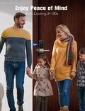 Contour Keyless Smart Lock 2 in 1 Doorbell Fingerprint Wifi with Handle, App Control, Anti-Peeping, Auto Lock, IP65 Weatherproof, 3D Biometric for Front Entry Door Sand Nickel