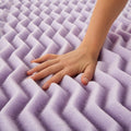 2 Inch 5 Zone Lavender Memory Foam Twin XL Mattress Topper