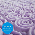 2 Inch 5 Zone Lavender Memory Foam Twin XL Mattress Topper