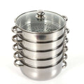 Multi-Function 5-Layer Stainless Steel Steamer for Cooking - Durable, Easy-to-Clean, 26Cm/28Cm/30Cm Sizes