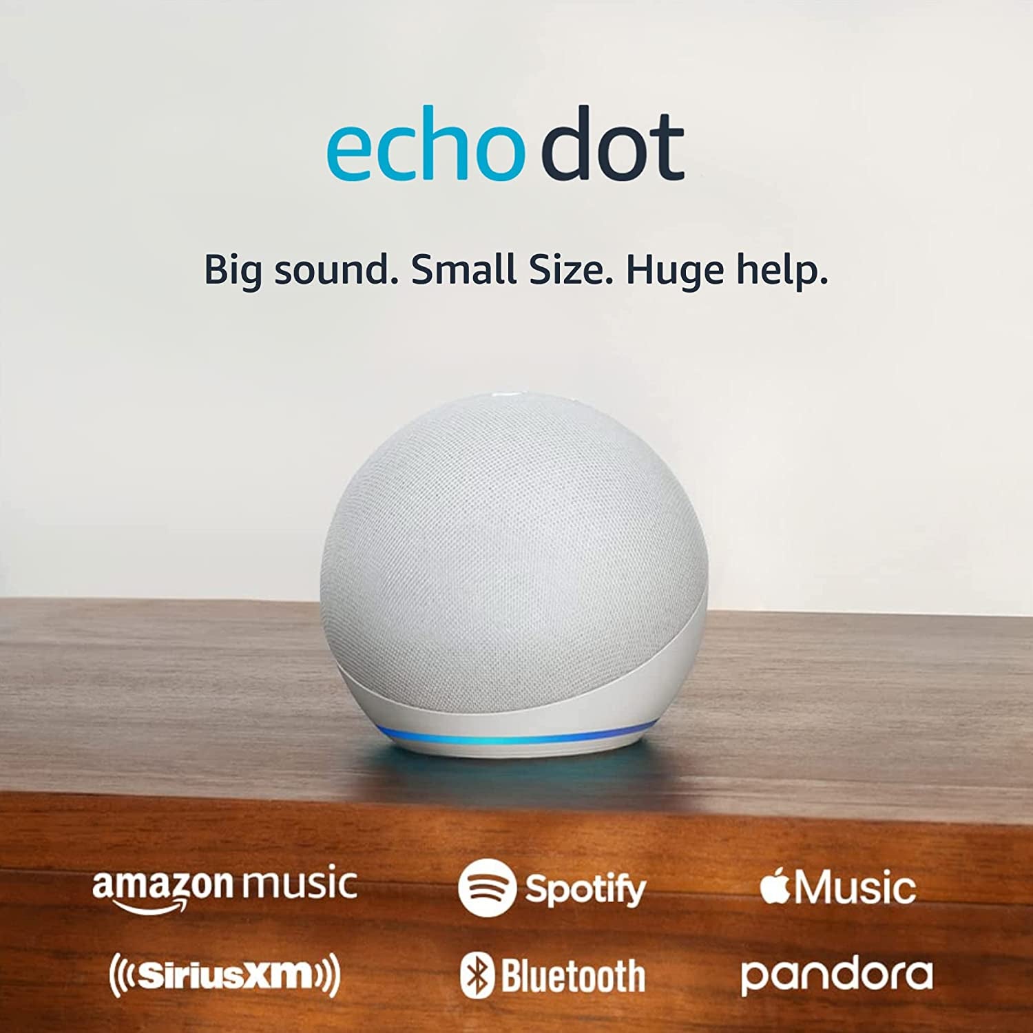 Echo Dot (5Th Gen, 2022 Release) | with Bigger Vibrant Sound, Helpful Routines and Alexa | Glacier White