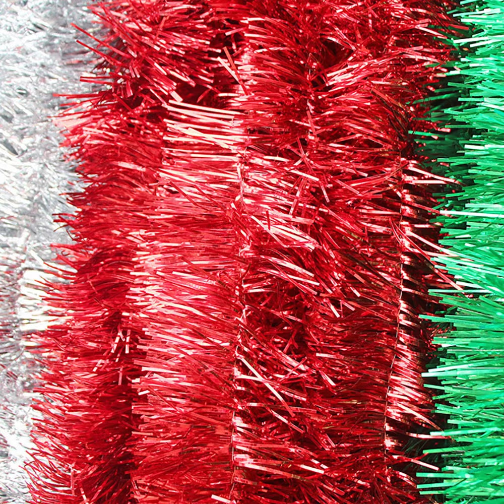 2M Christmas Garland, Gold, Silver, Red, Blue, Green,Santa Garland,Christmas Ornaments