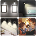 LED Wall Lamp Smart Magnetic Wall Light Touch Reading Lamp Remote Control Rotatable USB Rechargeable Portable Night Light