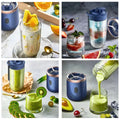 Portable Blender Mini Juice Blender Personal Blender Cup Rechargeable Fruit Juicer Mixer Blender with 6 Blades Fruit Mixers