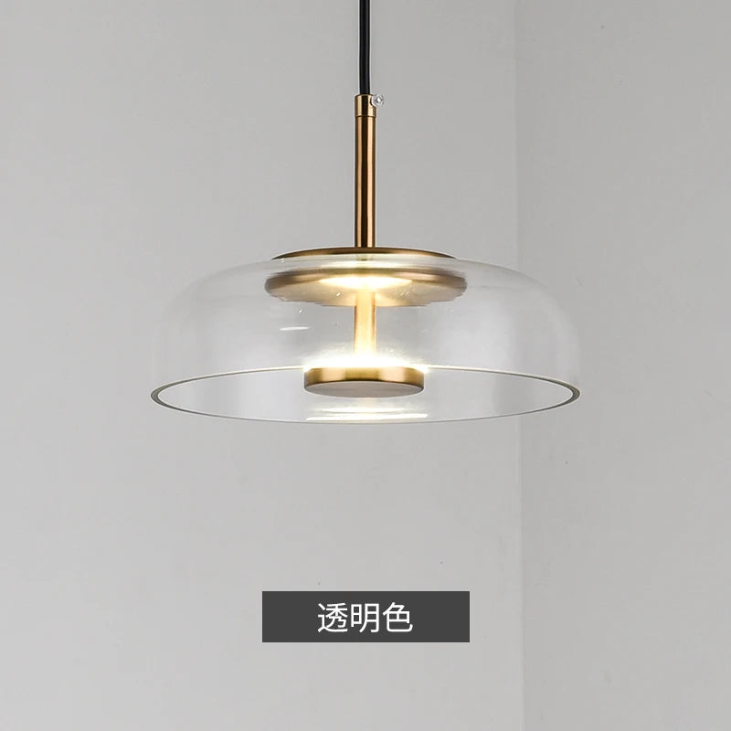 Modern Led Pendant Lights Modern Creative Glass Hanging Lamp Simple Restaurant Bedroom Bedside Lamp Art Decor Lighting Fixtures