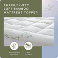 Cooling Mattress Topper - Twin Size | Plush Pad Mattress Topper for Back Pain Relief, 8-21