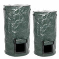 B2RF Collapsible Garden Yard Compost Bag with Lid Environmental Organic Ferment Waste Collector Refuse Sacks Composter