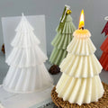 3D Geometric Pine Silicone Candle Mold DIY Christmas Tree Craft Gifts Making Aromath Soap Resin Molds Home Decor Supplies