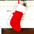 Christmas Socks Knitting Christmas Hanging Stocking Xmas Pendant Christmas Tree Ornaments Decor Christmas Gift Bag New Year 2025