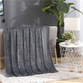 Winter Flannel Blankets for Beds Solid Coral Fleece Faux Fur Throw Coverlet Sofa Cover Bedspread Soft Fluffy Plaid Blankets