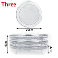 3-Layers Air Fryers Rack Stackable Grid Grilling Rack Stainless Steel Anti-Corrosion Home Kitchen Oven Steamer Cooker Gadgets