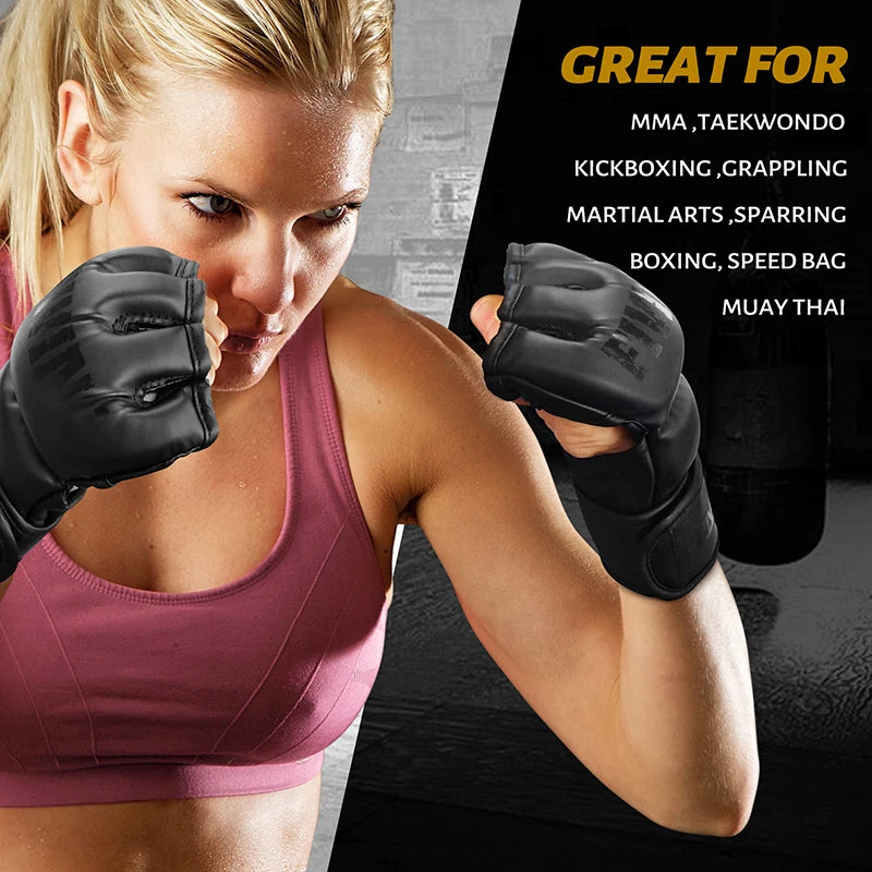 Half Finger Boxing Gloves MMA