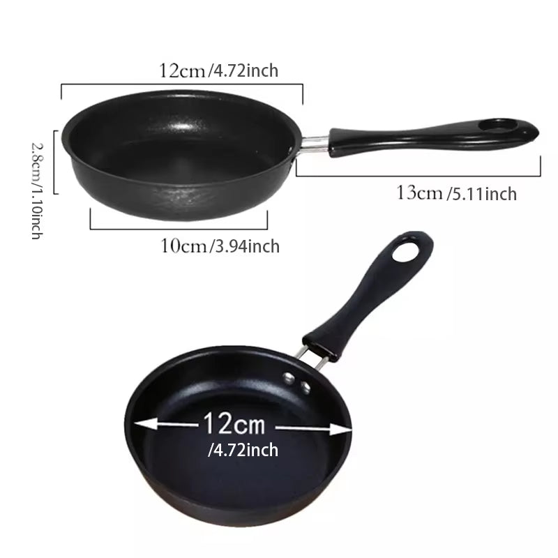 Pan Frying Egg Skillet Pot Mini Cooking Omelette Pans Nonstick Non Iron Stick Saucepan Fry Omelet Cast Pancake Pots 12Cm