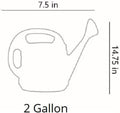 2 Gallon Standard Watering Can, Green