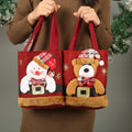 Christmas Gift Bag Linen Cloth New Year Children'S Candy Handbag Christmas Eve Apple Storage Bag Xmas Santa Claus Wholesale 2023