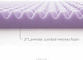 2 Inch 5 Zone Lavender Memory Foam Twin XL Mattress Topper
