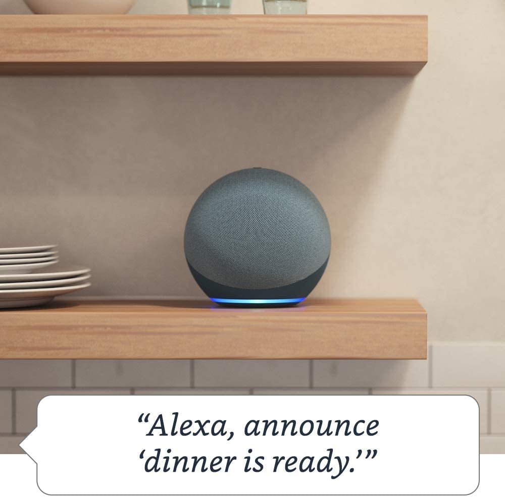 Echo (4Th Gen) | with Premium Sound, Smart Home Hub, and Alexa | Twilight Blue