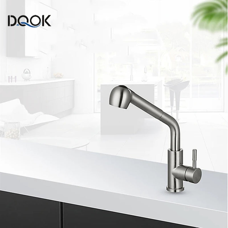 Kitchen Faucet Black Kitchen Tap Pull Out Kitchen Sink Mixer Tap Brushed Nickle Stream Sprayer Head Chrome Kitchen Water Tap